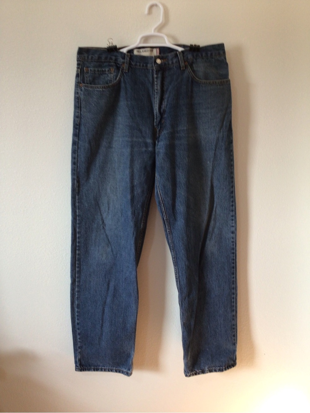 Levi's Straight-Leg Men's Dark Blue Denim Jeans